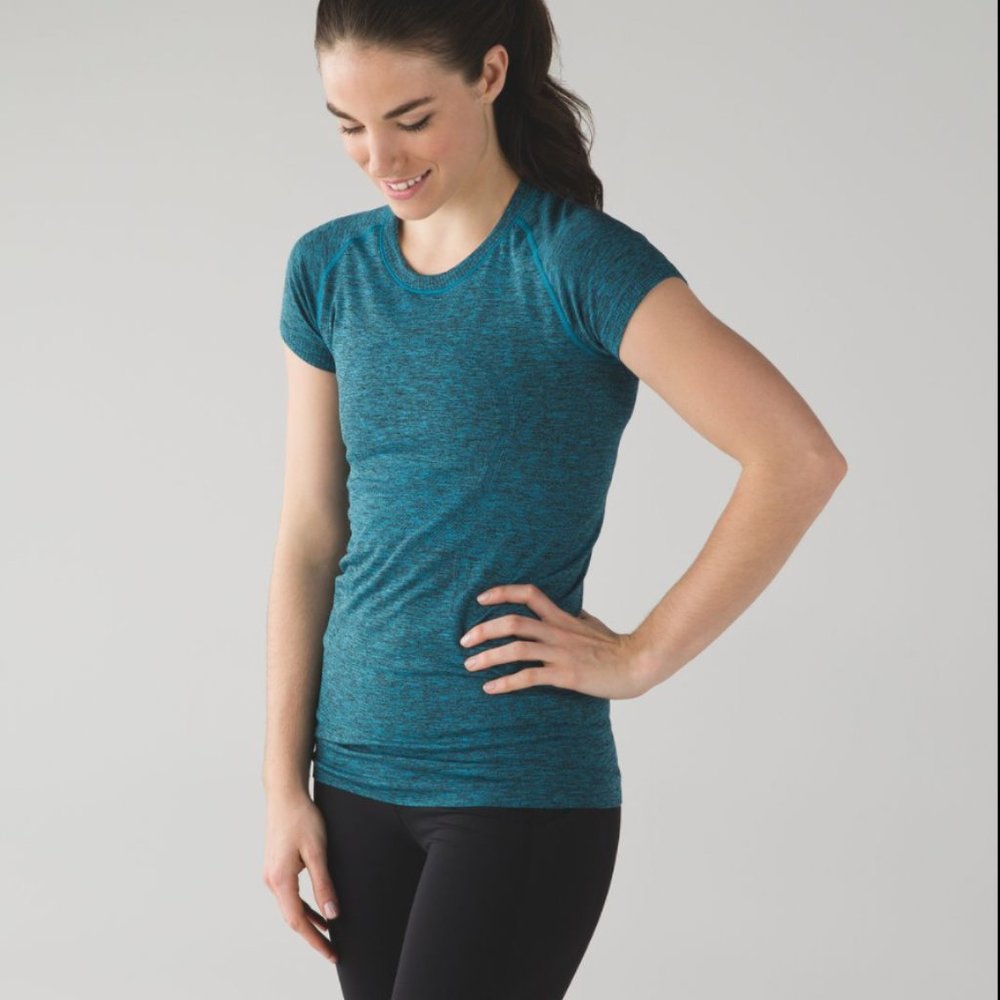 Lululemon Athletica Teal Short Sleeve Tee
